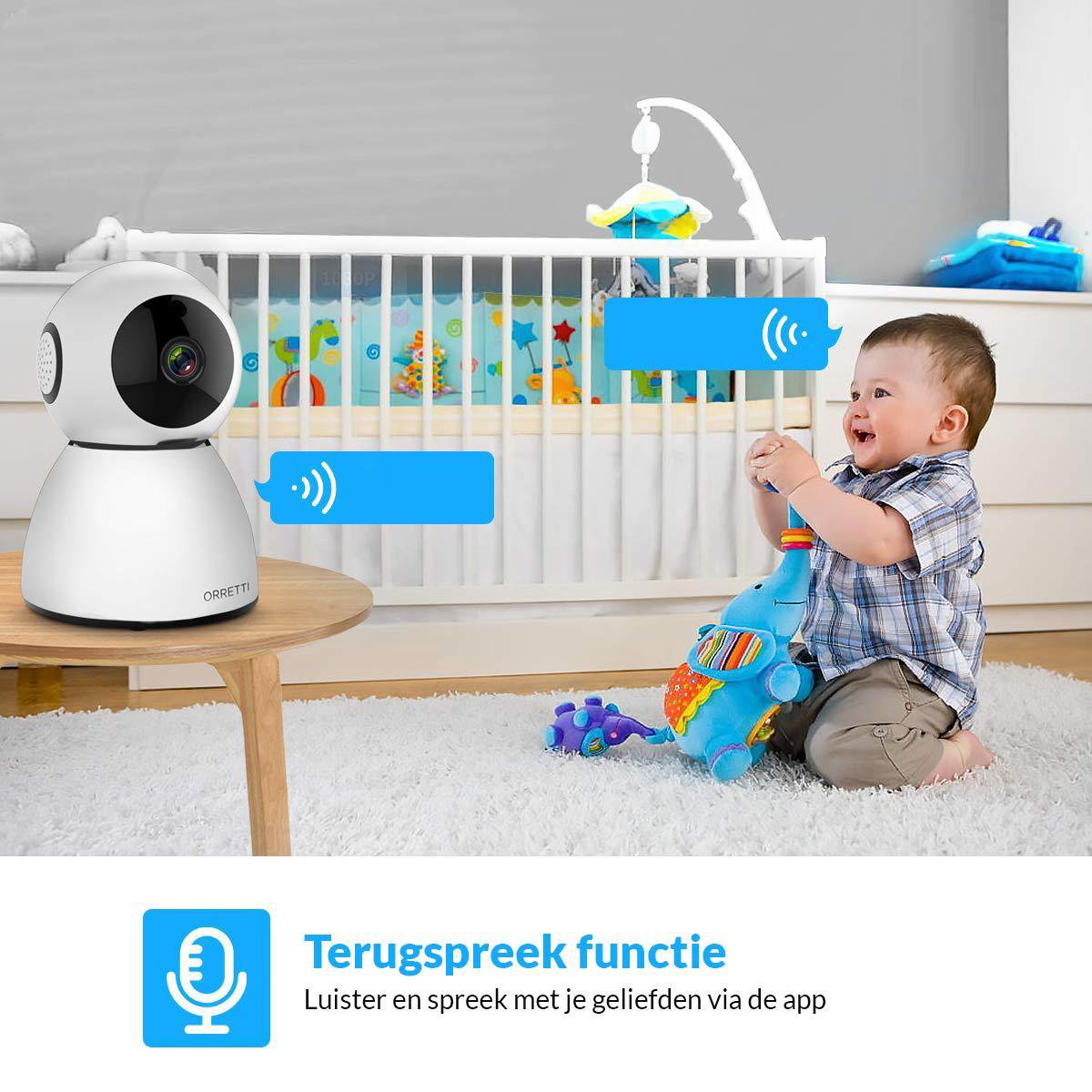 Orretti® X3 Babyfoon met Camera