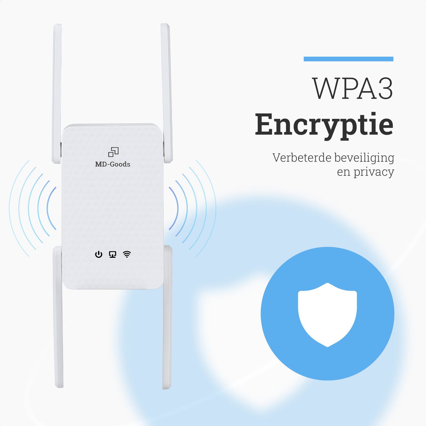 MD-Goods WiFi Versterker - 3000Mbps - Wifi 6