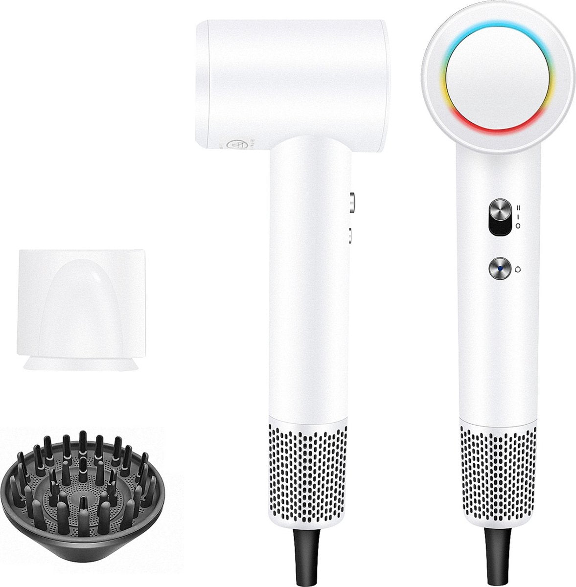 Ionische Fohn met Diffuser - 1600W - 2 Magnetische Opzetstukken