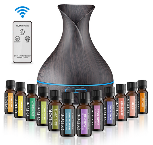 O'dor® Aroma Diffuser - Extra 12 flesjes Etherische Olie