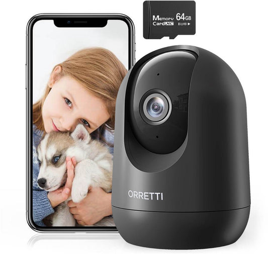 Orretti® X21 - Beveiligingscamera binnen - 3MP 2K Ultra HD